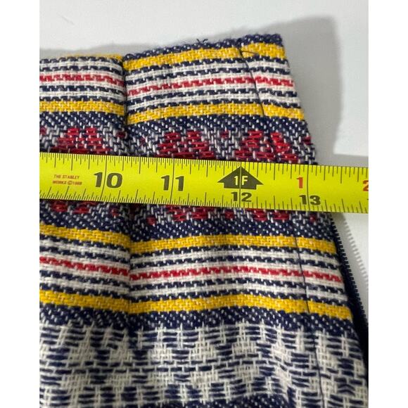 VTG 70s PEERLESS BOSTON TWIGGY MINI SKIRT RED YELLOW Pattern Size 7-8 - Picture 5 of 8